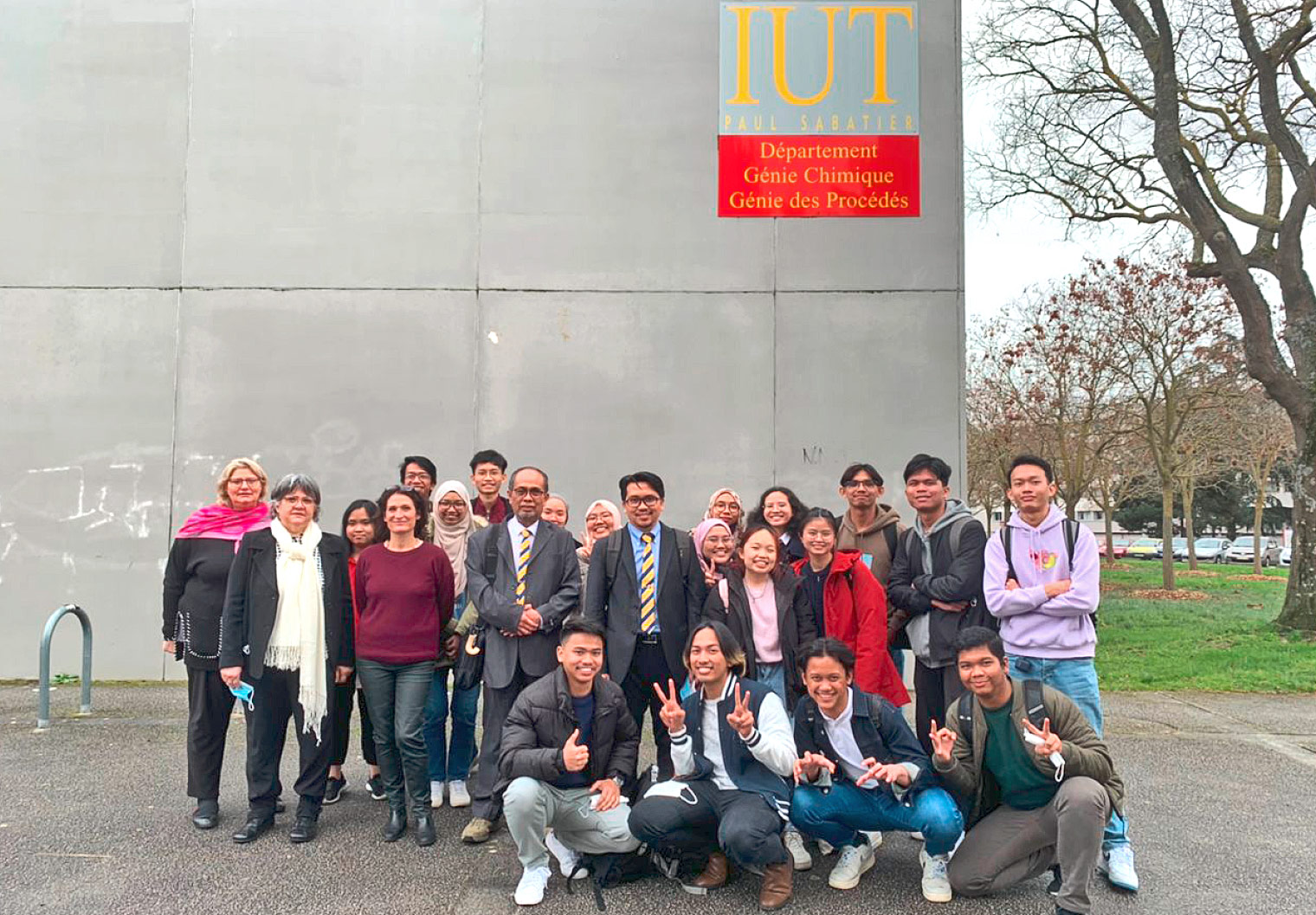 Visite d’une délégation malaisienne à l’IUT Paul Sabatier, Toulouse en mars.